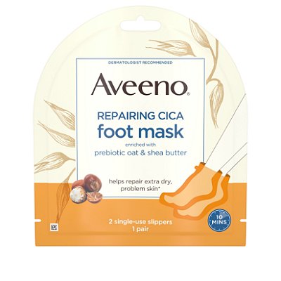 Aveeno Repairing Cica Moisturizing Foot Mask with Oat