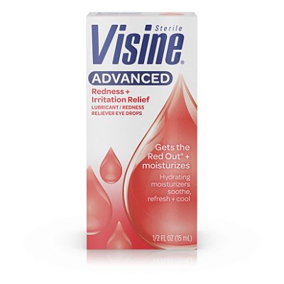 Visine Advanced Redness + Irritation Relief Eye Drops