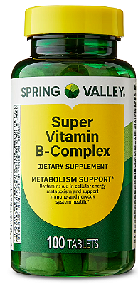 Spring Valley Super Vitamin B-Complex Dietary Supplement