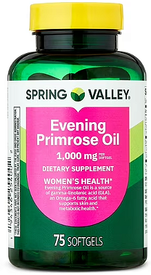 Spring Valley Standardized Evening Primrose Oil Women’s Health Dietary Supplement