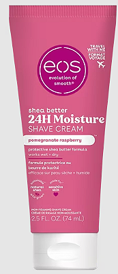 eos Shea Better Travel Shave Cream - Pomegranate Raspberry