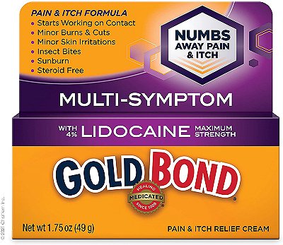 Gold Bond Medicated Pain and Itch Relief Cream with Lidocaine