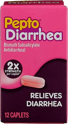 Pepto Bismol Diarrhea caplets Anti Diarrhea Medicine for Fast and Effective Diarrhea Relief