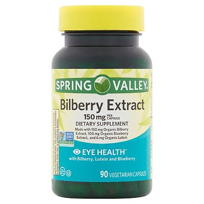 Spring Valley Bilberry Extract Vegetarian Capsules