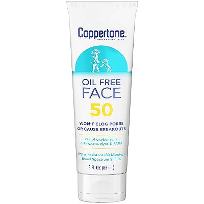 Coppertone Defend & Care Oil Free Faces Sunscreen Lotion SPF50