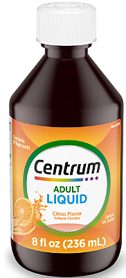 Centrum Liquid Adult Multivitamin Orange Tangerine Flavor