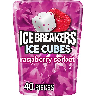 Ice Breakers  Ice Cube Sugar Free Gum Raspberry Sorbet