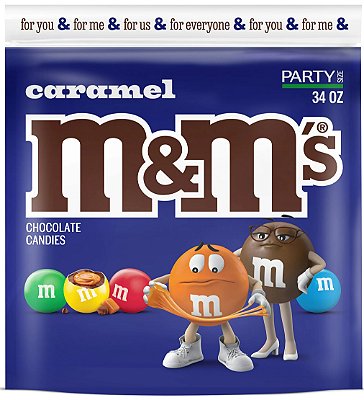 M&M's Caramel Chocolate Candy Party Size