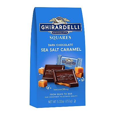 Ghirardelli Dark & Sea Salt Squares Caramel Chocolate