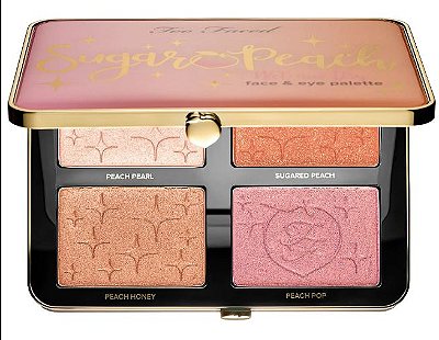 Too Faced Sugar Peach Wet and Dry Face & Eye Palette - Peaches and Cream Collection