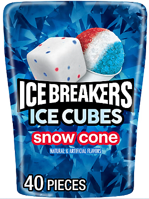 Ice Breakers Ice Cubes Snow Cone Flavored Sugar Free Chewing Gum