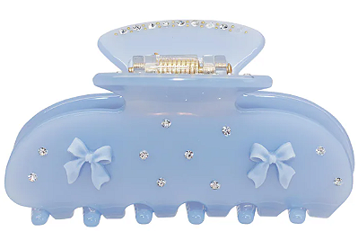 Emi Jay Sweetheart Hair Claw Clip in Blue Ribbon