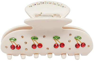 Emi Jay Sweetheart Hair Claw Clip in Cherry Pie