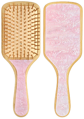 Emi Jay Bamboo Paddle Hair Brush in Pink Sugar
