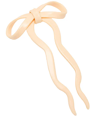 Chunks Large Cream Bow Hair Pin