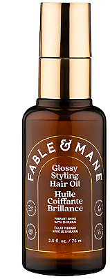 Fable & Mane Weightless Glossy Styling Oil for Fine to Medium Hair