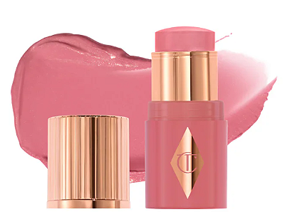 Charlotte Tilbury Mini Unreal Lip + Cheek Glow Blush Stick with Hyaluronic Acid