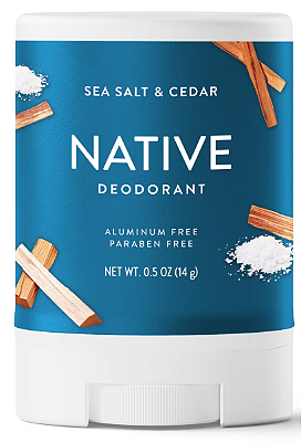 Native Mini Solid Deodorant - Travel Size - Sea Salt & Cedar