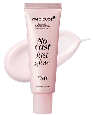 medicube Sunscreen No Cast Just Glow Collagen, SPF 50
