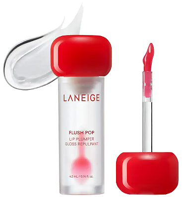 LANEIGE Flush Pop Plumping Peptide Lip Gloss Treatment
