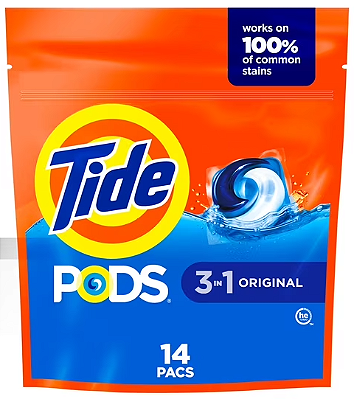 Tide PODs Laundry Detergent, 14 Count, Original Scent