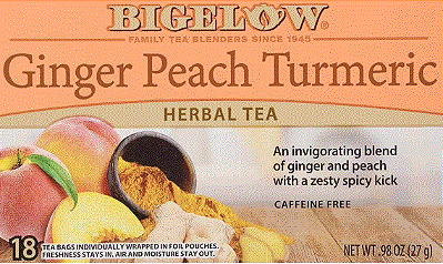 Bigelow Ginger Peach Tumeric, Caffeine Free