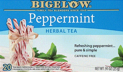 Bigelow Peppermint, Caffeine Free, Herbal Tea Bags