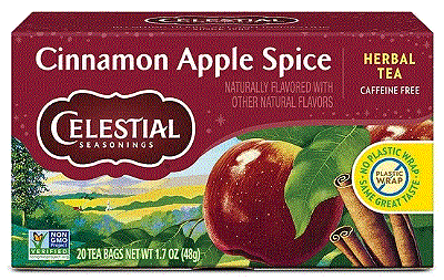 Celestial Seasonings Cinnamon Apple Spice Caffeine-Free Herbal Tea Bags