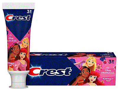 Crest Kid's Toothpaste, featuring Disney Princesses, Bubblegum Flavor