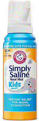 ARM & HAMMER Simply Saline Nasal Spray Kids for Congestion, TSA-Compliant