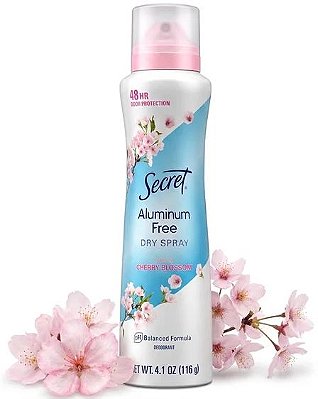 Secret Dry Spray Deodorant, Aluminum Free, Cherry Blossom