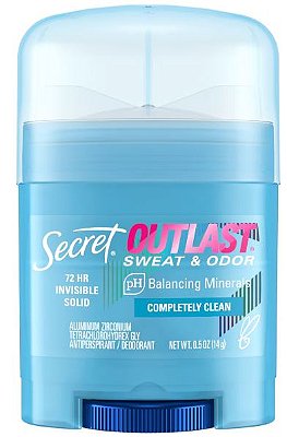 Secret Outlast Xtend Completely Clean Mini Invisible Solid Antiperspiran