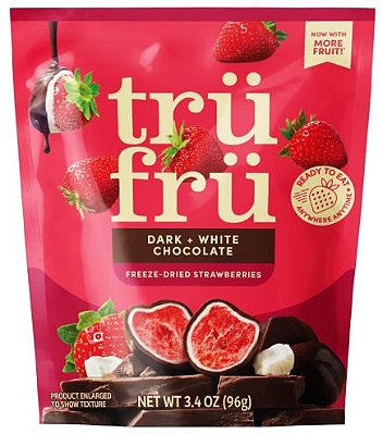 Tru Fru Freeze Dried Strawberries in Dark & White Chocolate