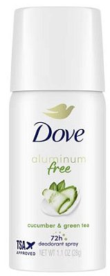Dove Beauty Aluminum Free Mini Deodorant Spray