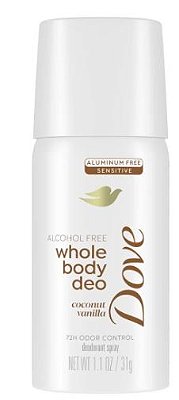 Dove Beauty Mini Whole Body Spray - Coconut & Vanilla