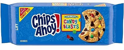 CHIPS AHOY! Crunchy Candy Blasts Fudgy Chocolate Chip Cookies, Family Size