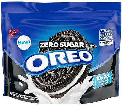 OREO Zero Sugar Chocolate Sandwich Cookies, 10 Snack Packs
