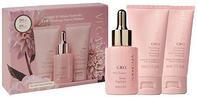 Vegamour GRO Hair Serum and Mini Shampoo and Conditioner Gift Set