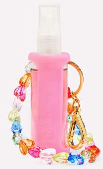 Pink Wristlet Hand Sanitizer Spray Holder