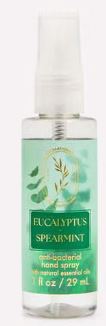Aromatherapy Eucalyptus Spearmint Hand Sanitizer Spray