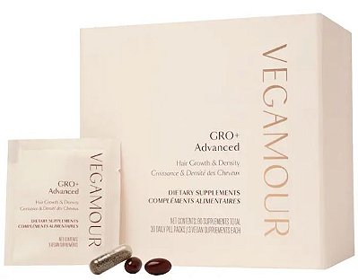 Vegamour GRO+ Advanced Growth & Density Supplements for Hair Thinning and Loss