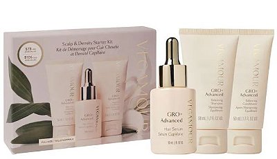 Vegamour GRO+ Advanced Hair Serum and Mini Shampoo and Conditioner Gift Set