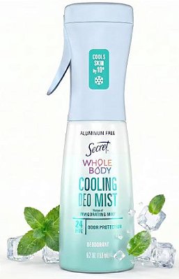 Secret Whole Body Cooling Aluminum-Free Deodorant Mist - Invigorating Mint
