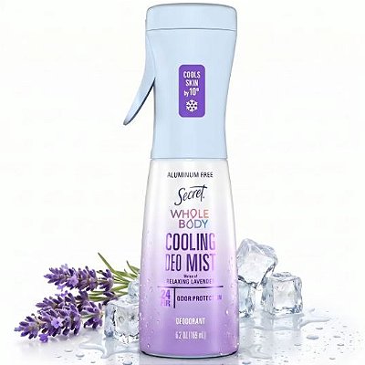 Secret Aluminum-Free Whole Body Cooling Deodorant Mist - Relaxing Lavender