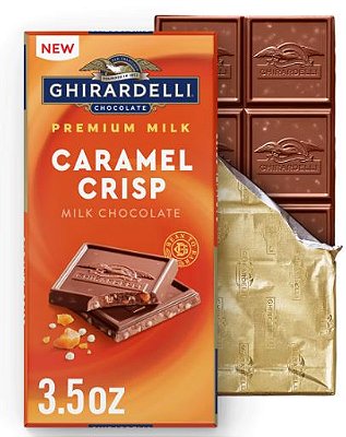 Ghirardelli Premium Caramel Crisp Milk Chocolate Bar
