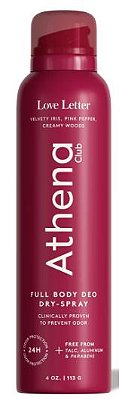 Athena Club Deodorant Dry Spray - Love Letter
