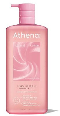Athena Club Glow Restore Shower Oil - Almond Creme