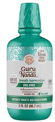 GuruNanda Oral Rinse Breath Harmonizer Mouthwash - Wild Mint