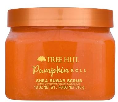 Tree Hut Pumpkin Roll Body Scrub, Exfoliating Sugar Scrub, Vegan