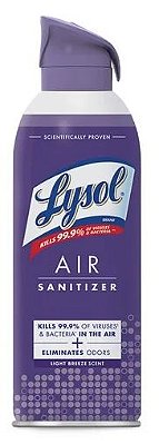 Lysol Air Sanitizer Spray for Air Sanitization and Bacterial Odor Elimination